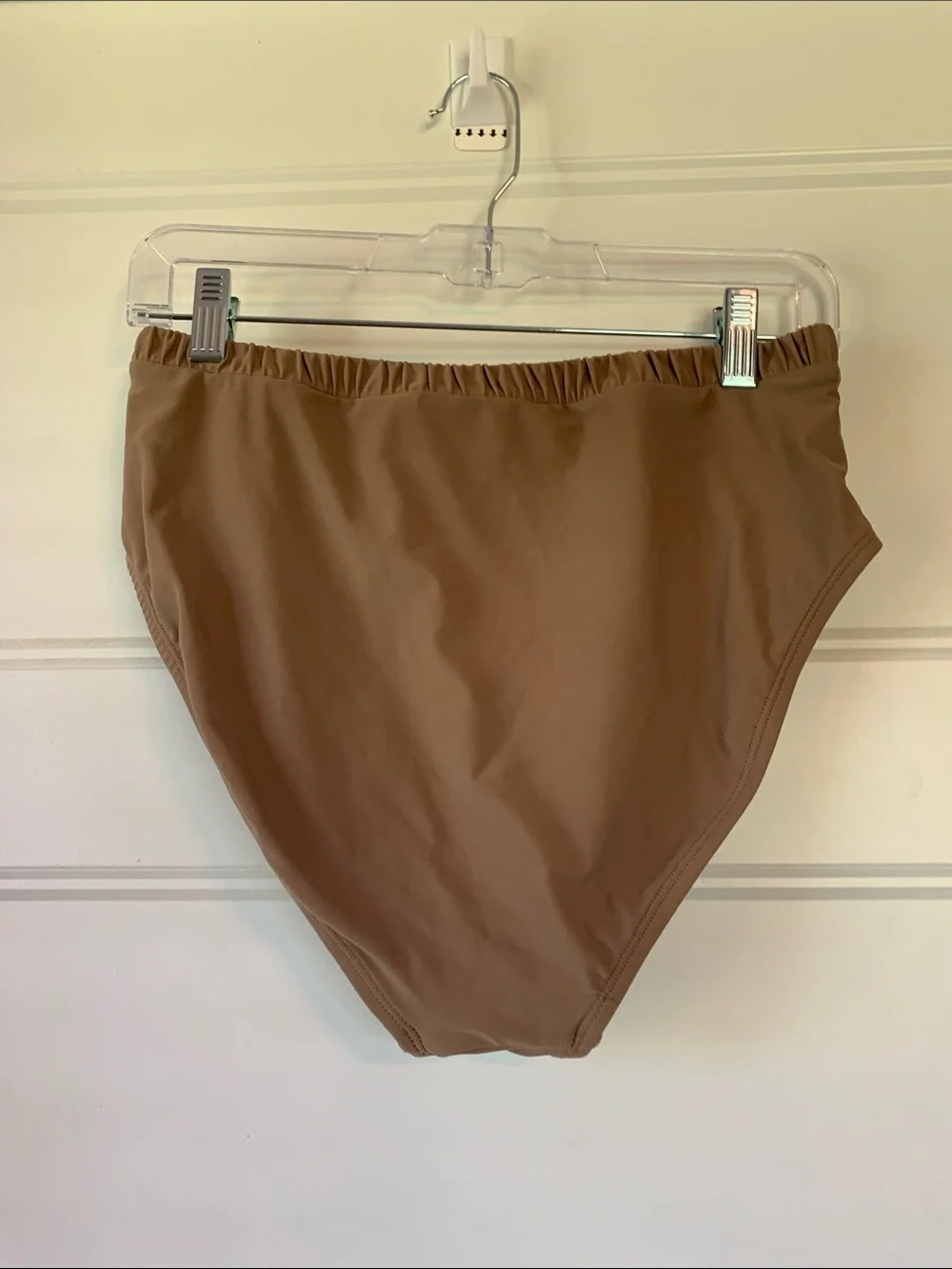 Kona Sol Taupe High-Waist Triangle Bikini Set size -M